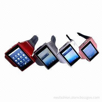 Smart Watch Mobile Phones with GPS/Google's Android 2.2/G-sensor/4GB ROM/2GB RAM/Up to 32GB Capacity